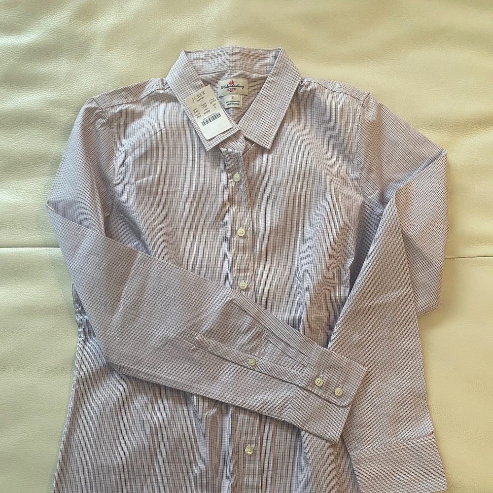J Crew Factory  Haberdashery Striped Shirt  Button Up, S